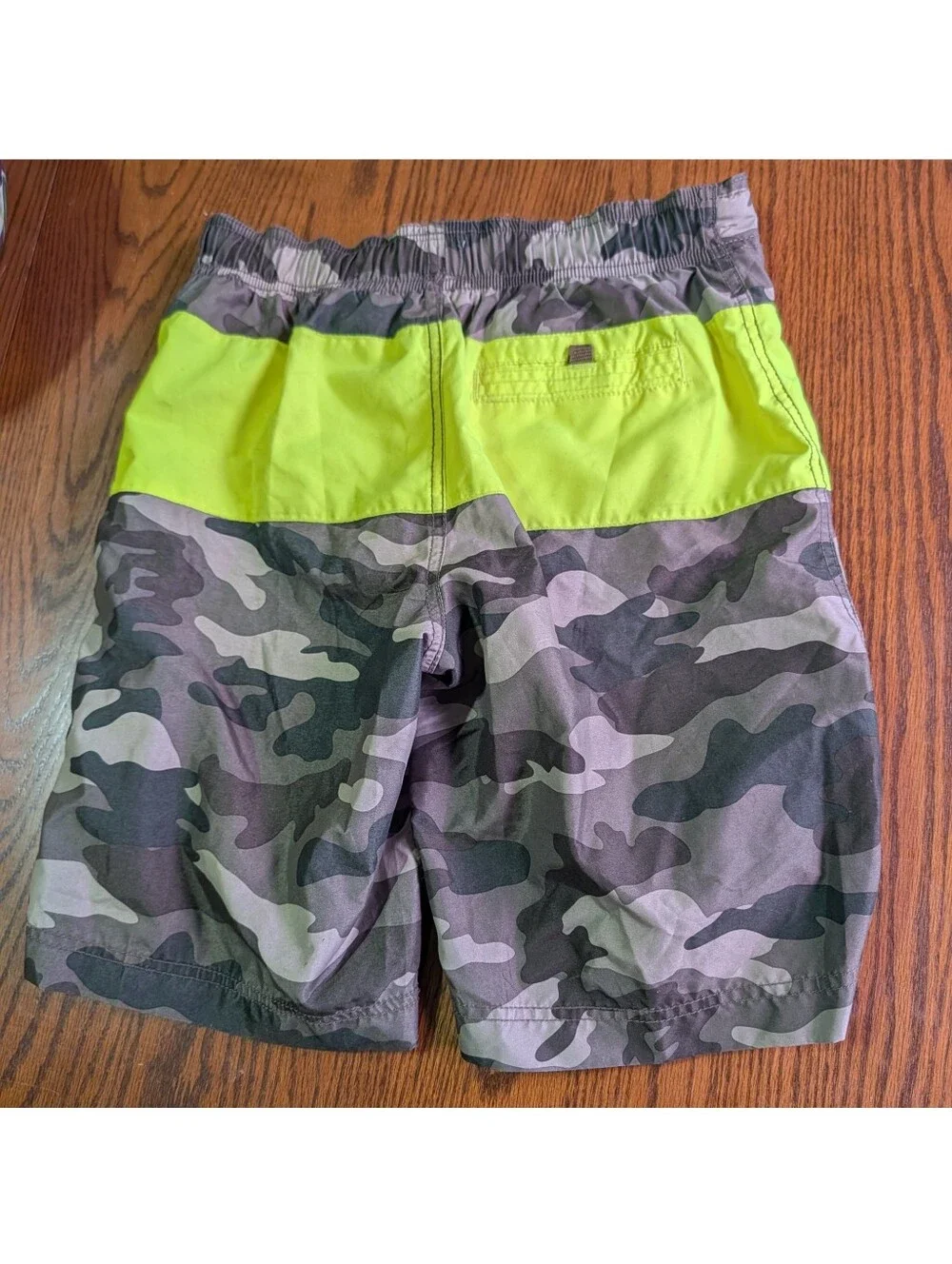 The Children's Place Youth Camo Colorblock Swim Trunks